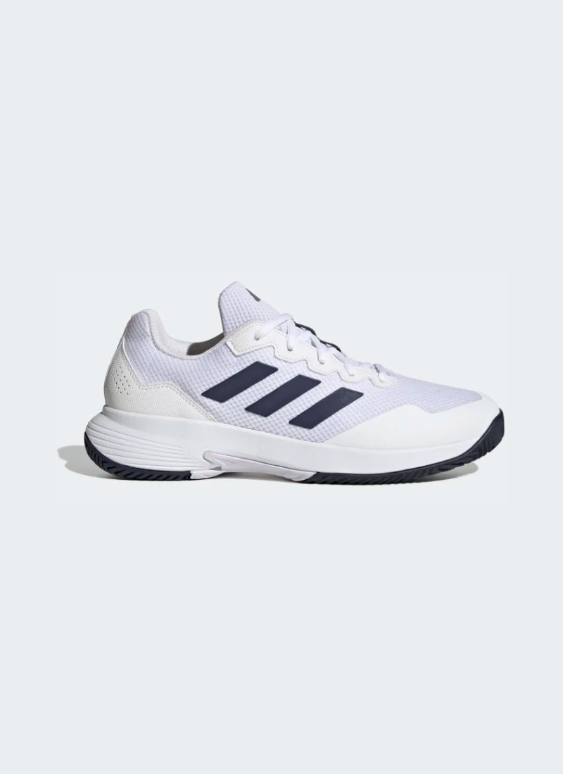 Adidas Gamecourt 2.0 Men Tennis Shoes - Cloud White/Team Navy Blue