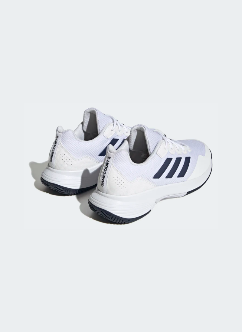 Adidas Gamecourt 2.0 Men Tennis Shoes - Cloud White/Team Navy Blue