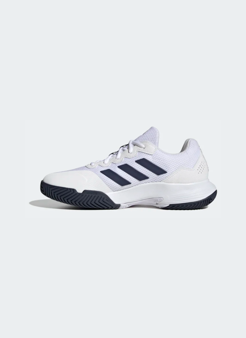 Adidas Gamecourt 2.0 Men Tennis Shoes - Cloud White/Team Navy Blue
