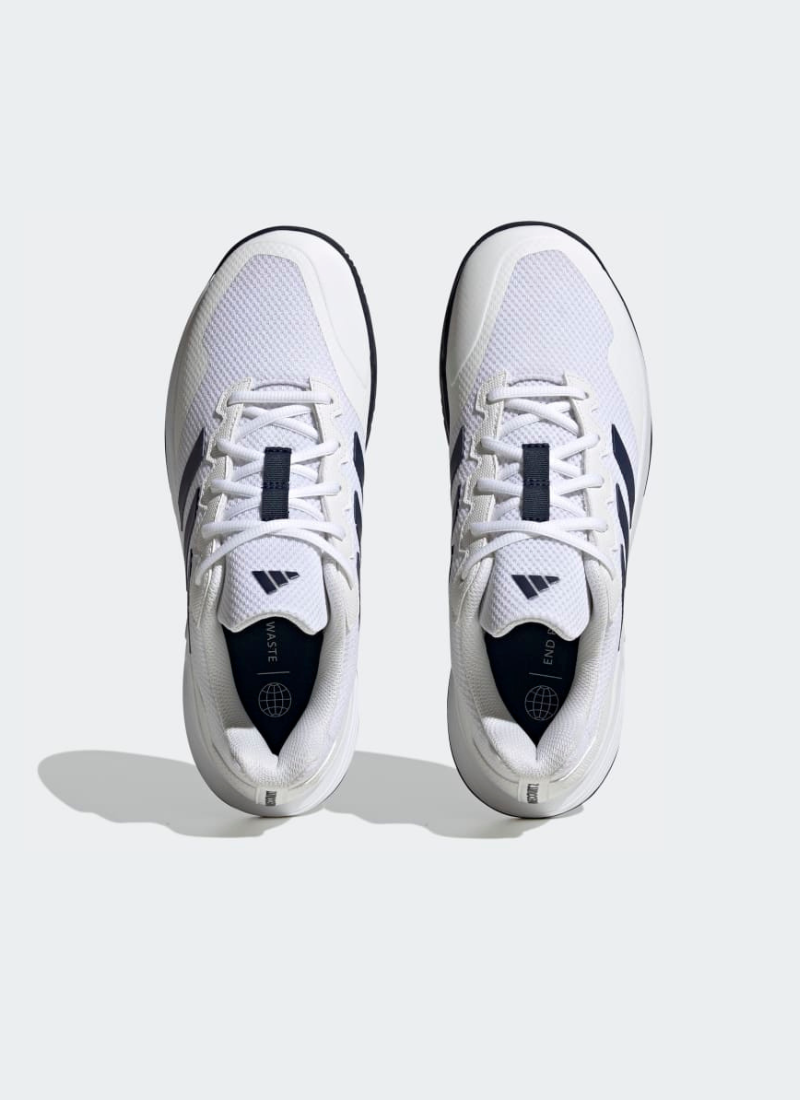 Adidas Gamecourt 2.0 Men Tennis Shoes - Cloud White/Team Navy Blue
