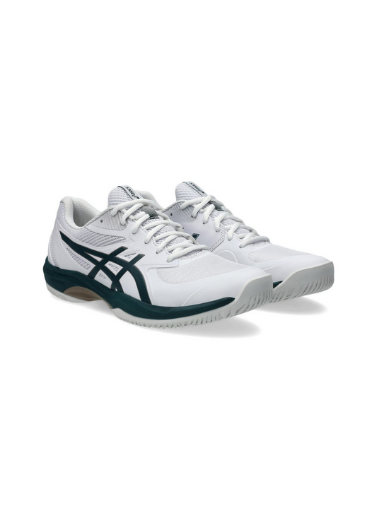 Asics Game FF Men Tennis Shoes - White/Saxon Green