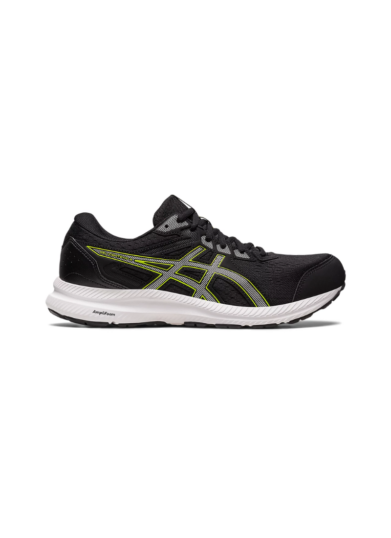 Asics Gel-Contend 8 Men Running Shoes - Black/Pure Silver