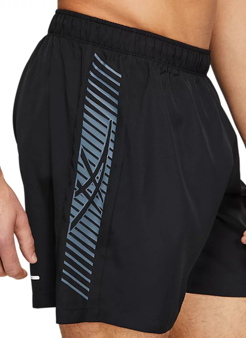 Asics Icon 7in Men's Shorts - Black/Carrier Grey