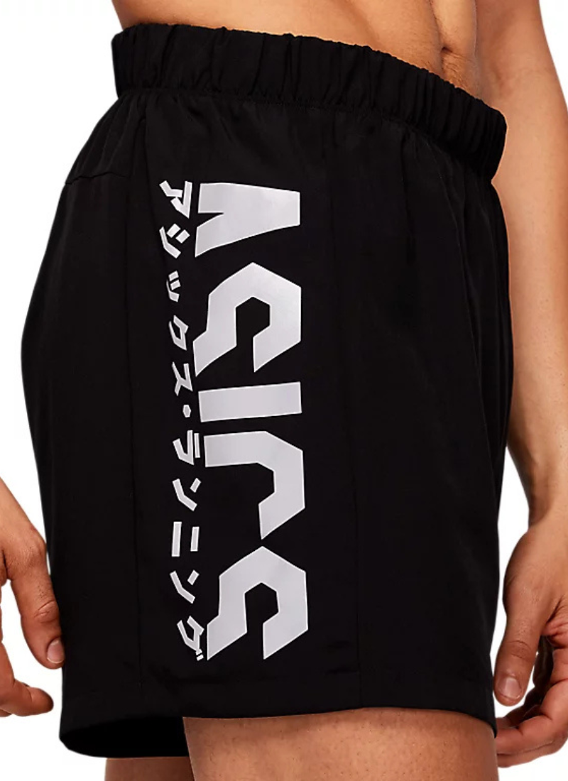 Asics Katakana 5in Men's Shorts - Black/White