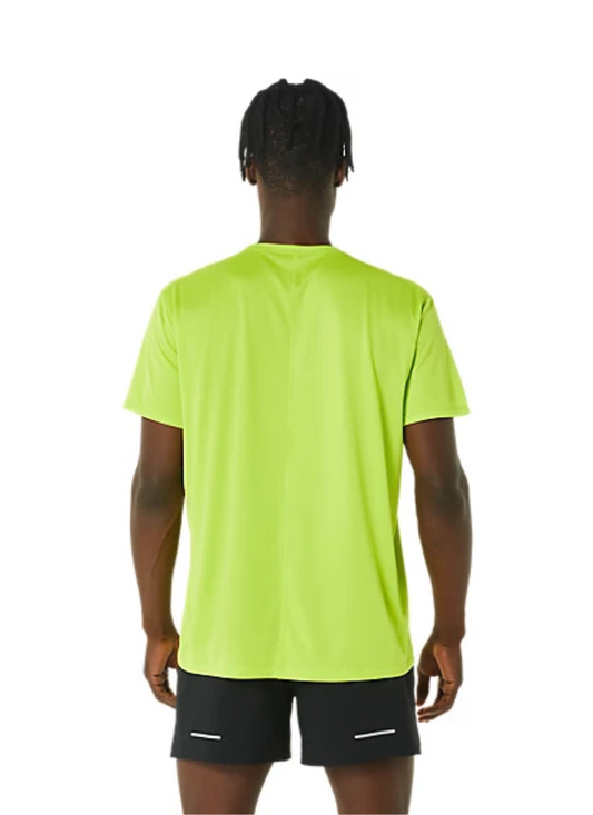 Asics Men's Silver T-shirt - Lime Zest/Cilantro