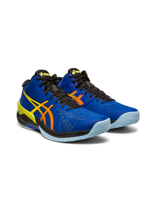 Asics Sky Elite FF Men Volleyball Shoes - Blue/Sour Yuzu