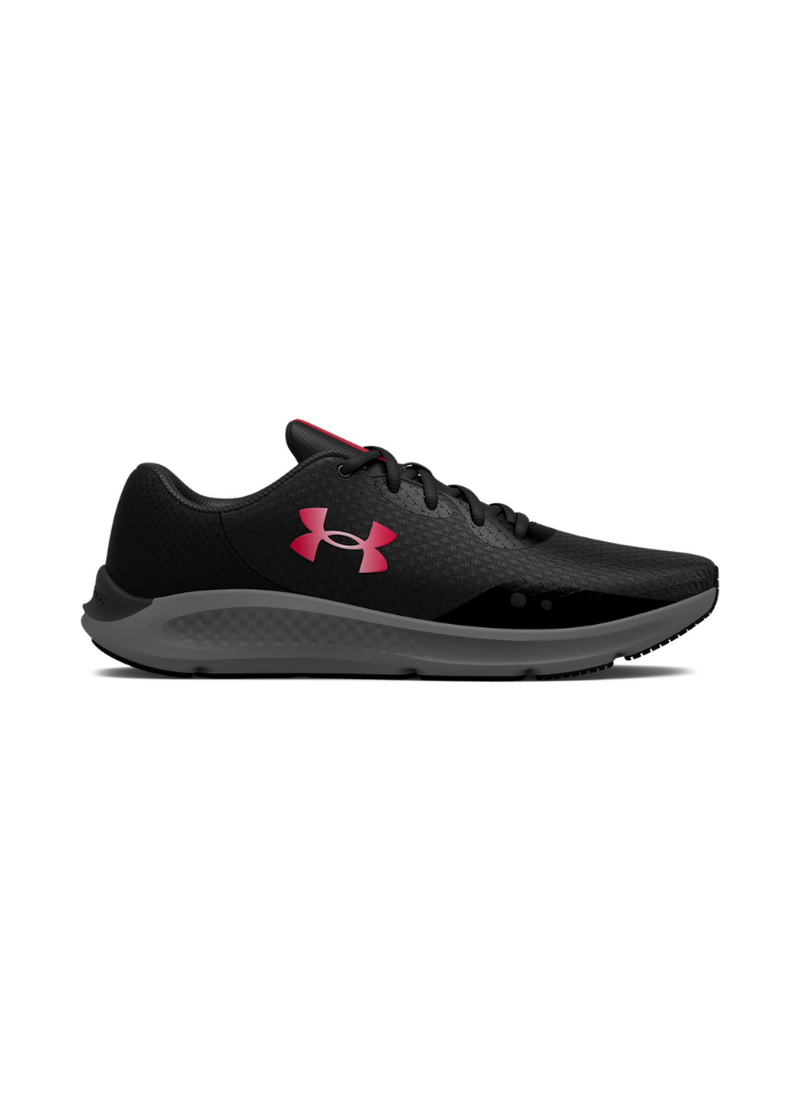 Under Armour Pursuit Charged 3 Men Running Shoes - Metallic Black