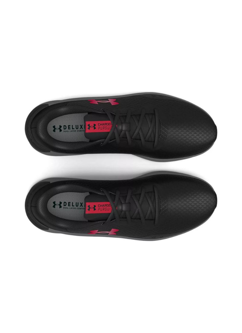 Under Armour Pursuit Charged 3 Men Running Shoes - Metallic Black