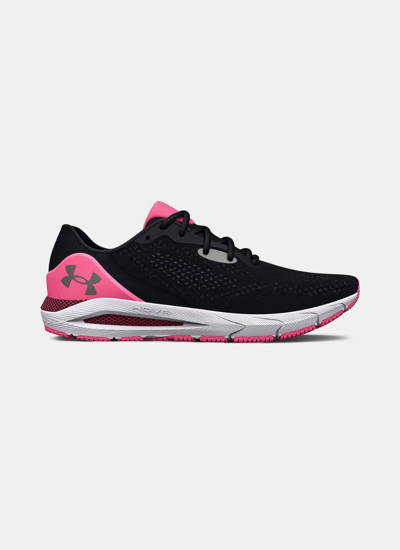 Under Armour HOVR™ Sonic 5 Women Running Shoes - Black/Pink Punk/Metallic Pewter