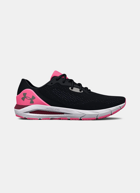 Under Armour HOVR™ Sonic 5 Women Running Shoes - Black/Pink Punk/Metallic Pewter
