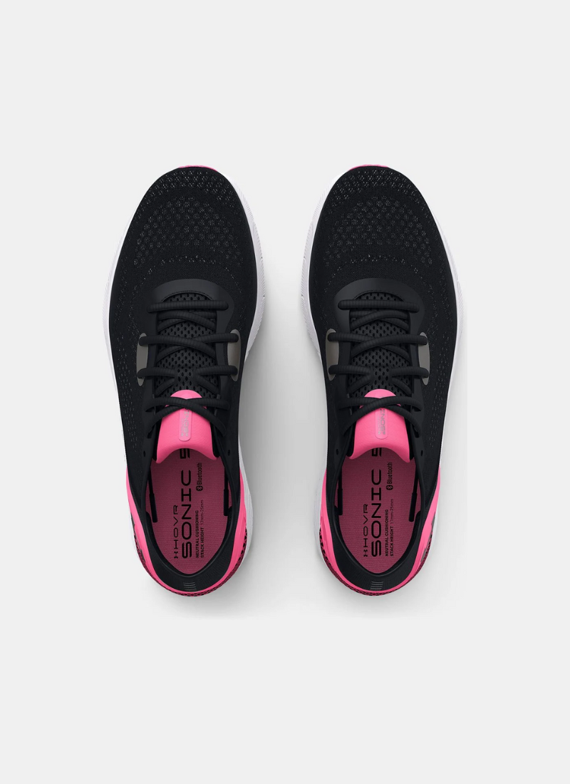 Under Armour HOVR™ Sonic 5 Women Running Shoes - Black/Pink Punk/Metallic Pewter
