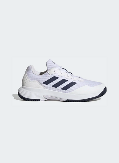 Adidas Gamecourt 2.0 Men Tennis Shoes - Cloud White/Team Navy Blue