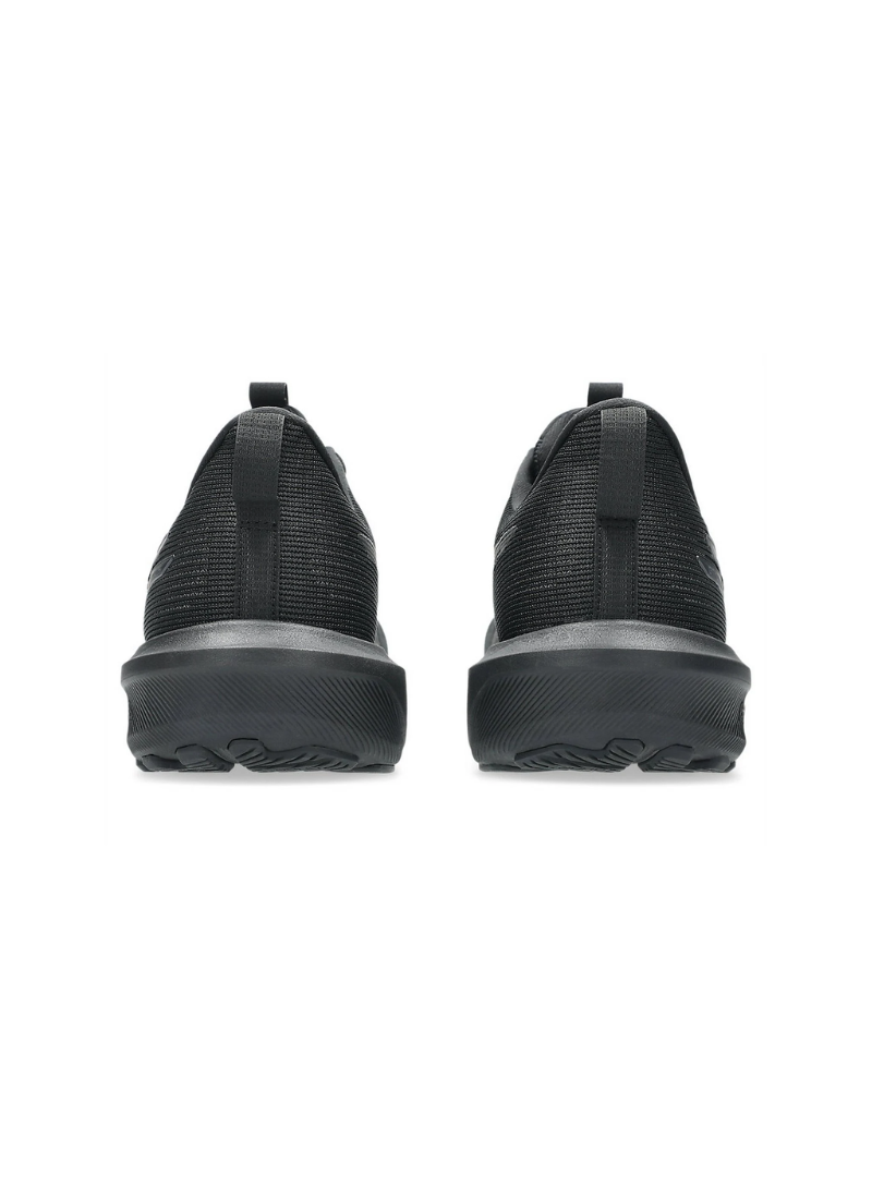 Straight-on back rear view of the Asics GT-1000 14 Running Shoes displaying textured black heel counters with vertical pull loops and thick foam midsoles.
