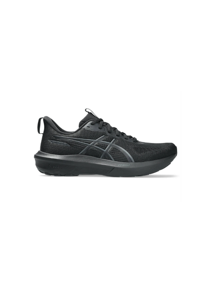 Inner medial side profile view of the Asics GT-1000 14 Running Shoe showing the black mesh weave, tonal side stripes, and FF Blast midsole cushioning branding.