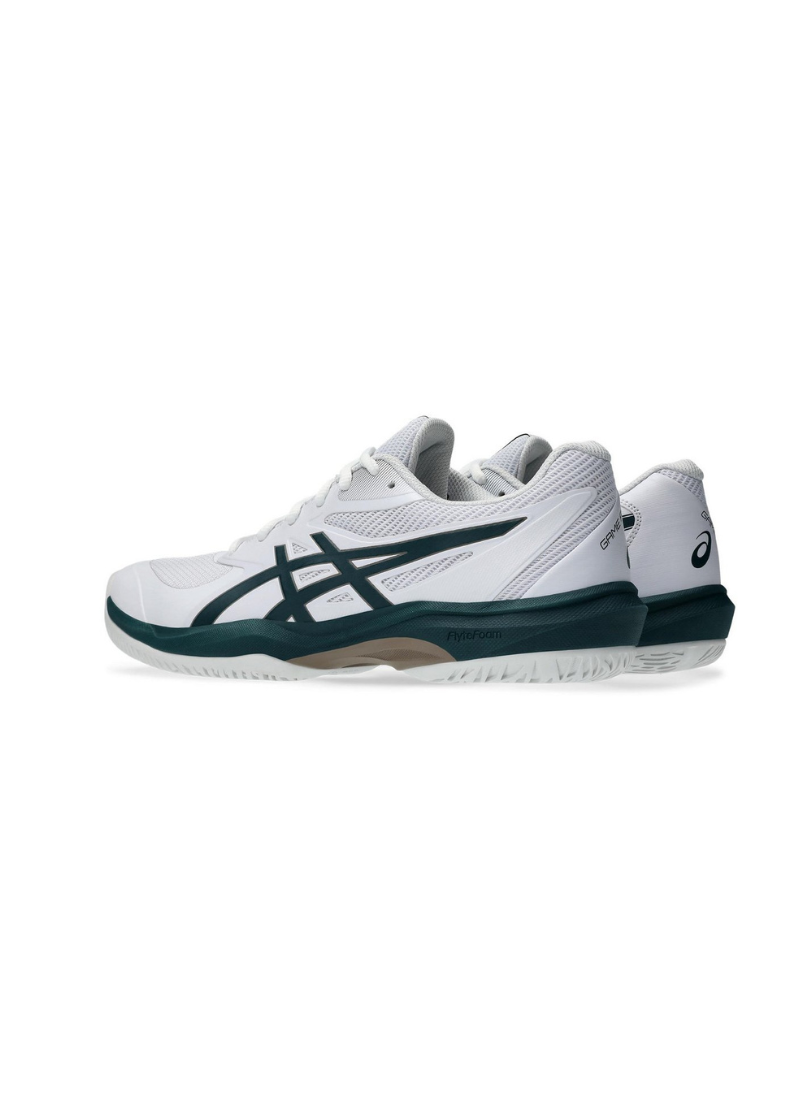 Asics Game FF Men Tennis Shoes - White/Saxon Green