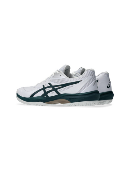 Asics Game FF Men Tennis Shoes - White/Saxon Green