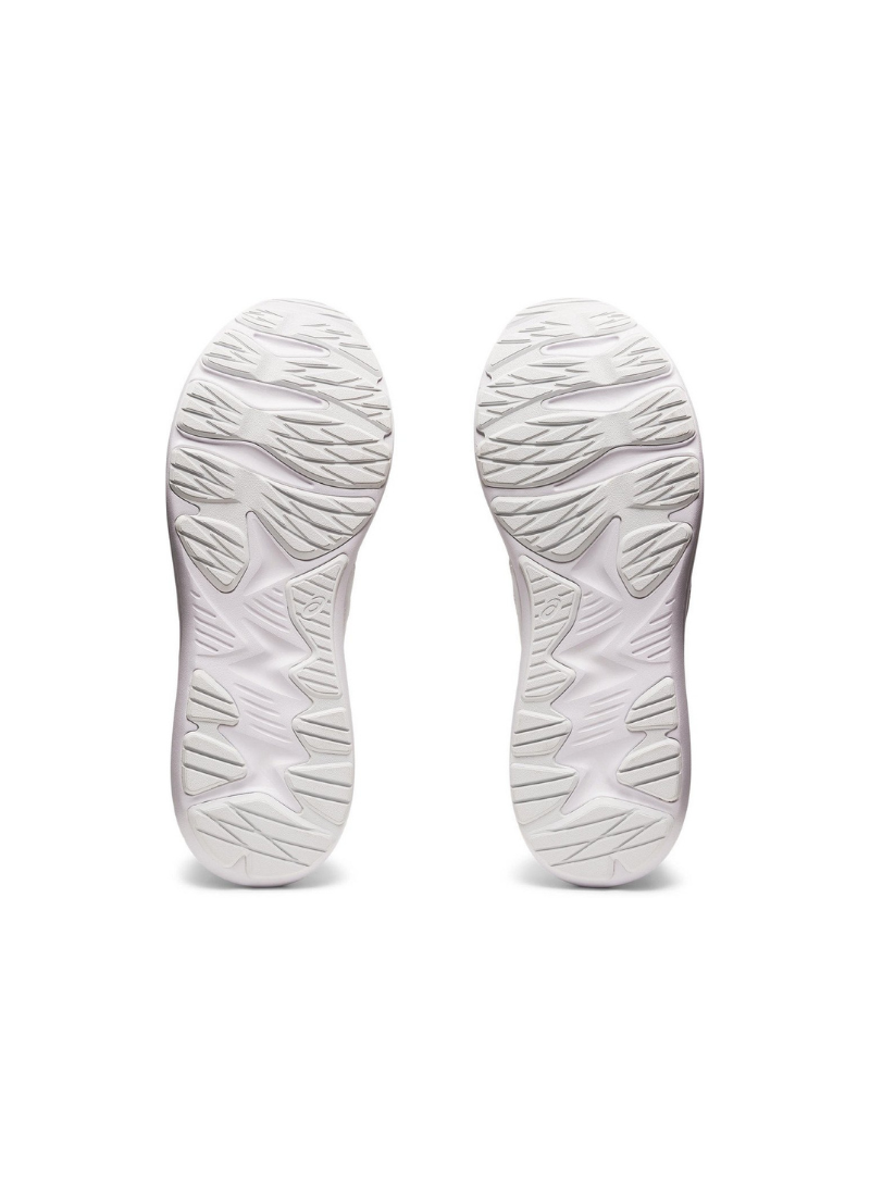 White shoe soles on a white background