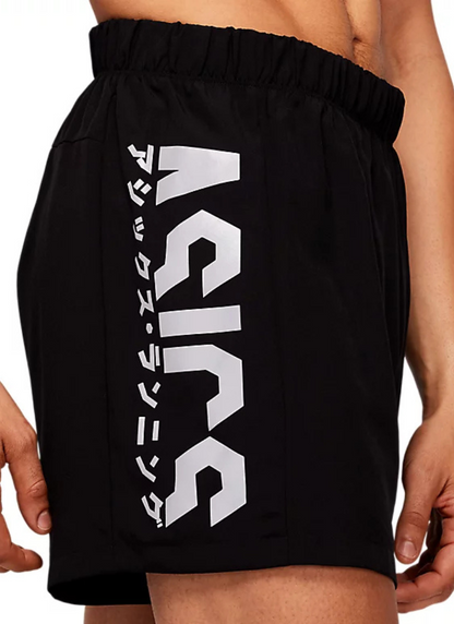 Asics Katakana 5in Men's Shorts - Black/White