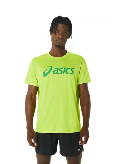 Asics Men's Silver T-shirt - Lime Zest/Cilantro