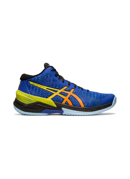 Asics Sky Elite FF Men Volleyball Shoes - Blue/Sour Yuzu