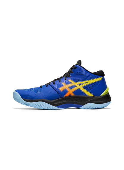 Asics Sky Elite FF Men Volleyball Shoes - Blue/Sour Yuzu