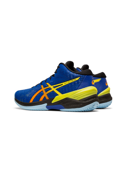 Asics Sky Elite FF Men Volleyball Shoes - Blue/Sour Yuzu