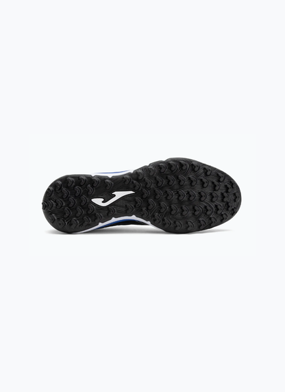 Joma Liga 5 men's turf football boots sole view showing black multi-stud rubber outsole with Joma branding