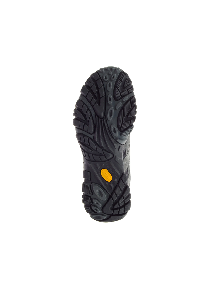 Merrell Moab 2 Ventilator Women Hiking Shoes in Granite color on white background, sole view