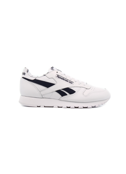 Reebok CL Leather Men Casual Sneakers - White/Navy Blue