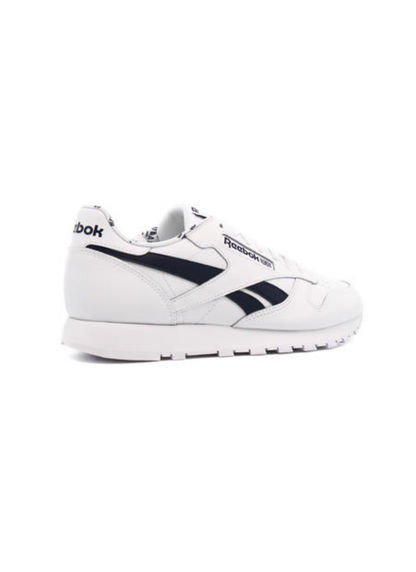 Reebok CL Leather Men Casual Sneakers - White/Navy Blue
