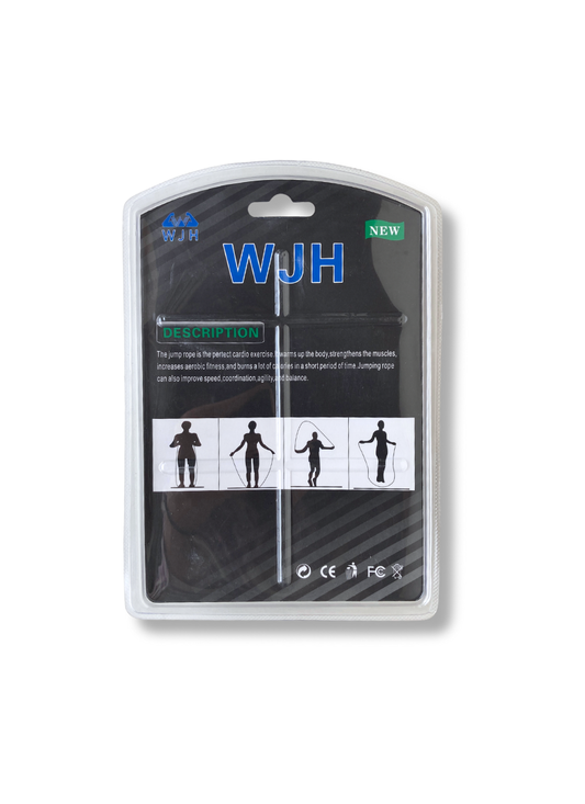 Packaged product with 'WJH' branding on a white background