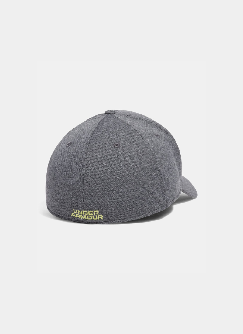 Gray cap with Under Armour logo on a white background