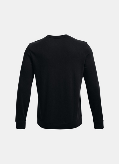Back view of a Black long-sleeve shirt on a white background
