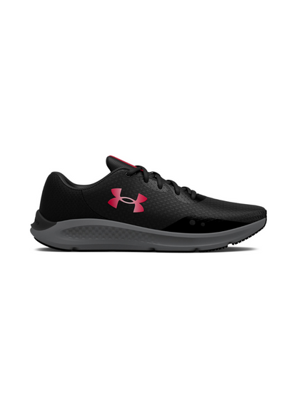 Under Armour Pursuit Charged 3 Men Running Shoes - Metallic Black