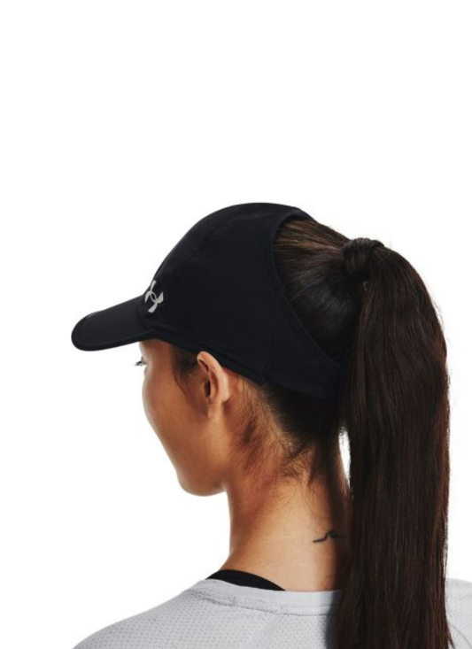 Under Armour Women's Cap Iso-Chill Launch Wrapback – Black