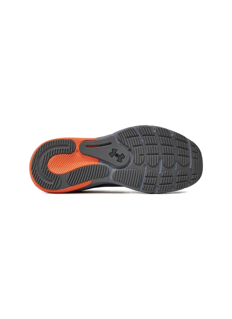 Close-up of a single shoe sole of Under Armour HOVR™ Turbulence 2 in grey and orange