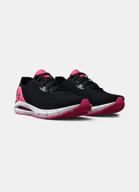Under Armour HOVR™ Sonic 5 Women Running Shoes - Black/Pink Punk/Metallic Pewter