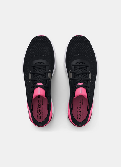 Under Armour HOVR™ Sonic 5 Women Running Shoes - Black/Pink Punk/Metallic Pewter