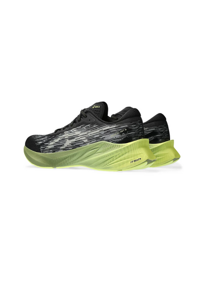 Asics Novablast 3 Men Running Shoes - Black/Dried Leaf Green