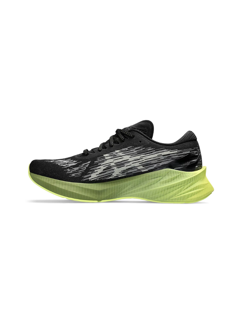 Asics Novablast 3 Men Running Shoes - Black/Dried Leaf Green