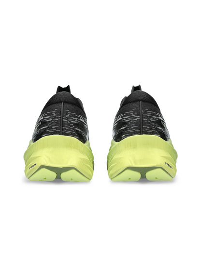 Asics Novablast 3 Men Running Shoes - Black/Dried Leaf Green