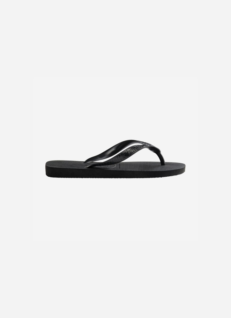 Black Havaianas Color flip flops, side profile view