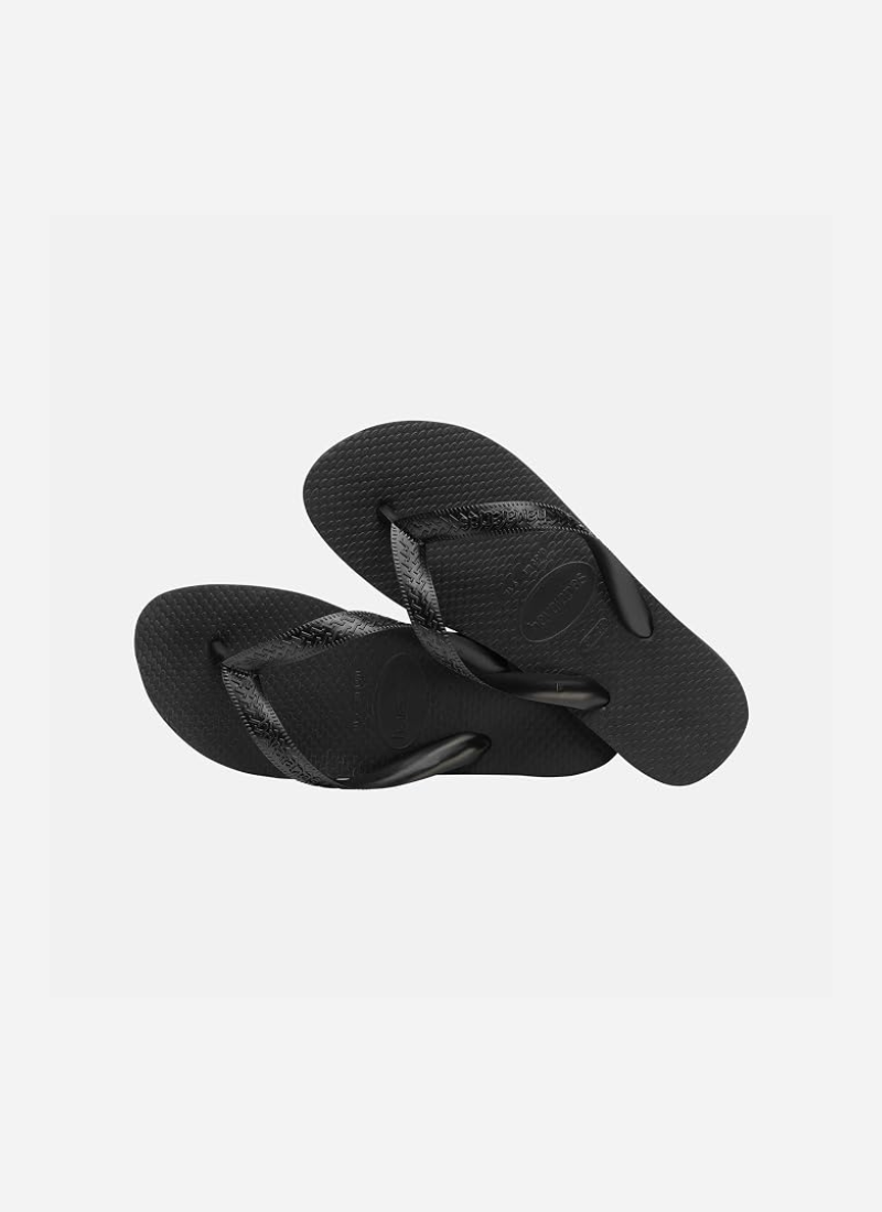 Black Havaianas Color flip flops, angled side view